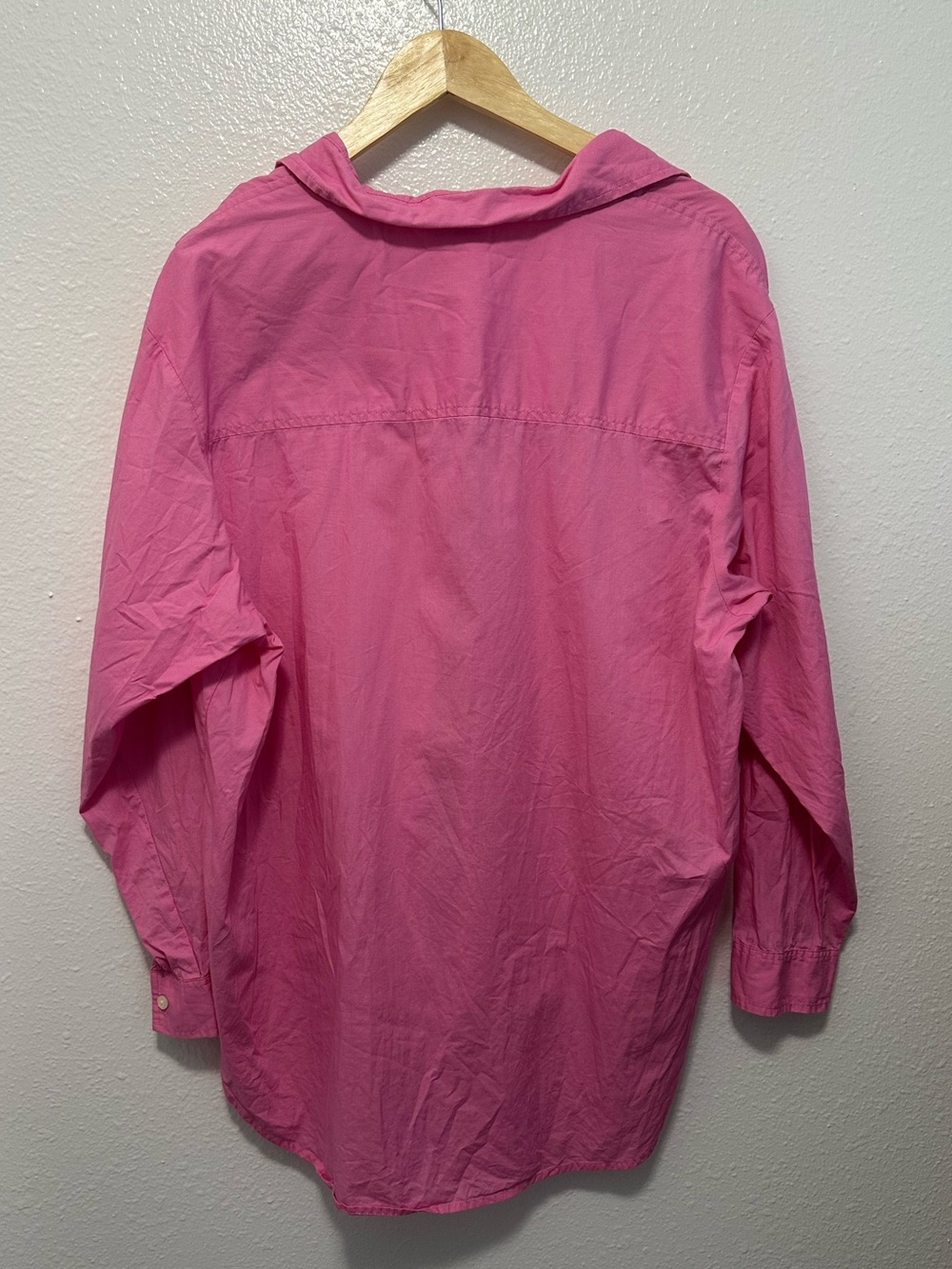Gap Pink Button Down 100 percent cotton The Big Shirt - Picture 3 of 4